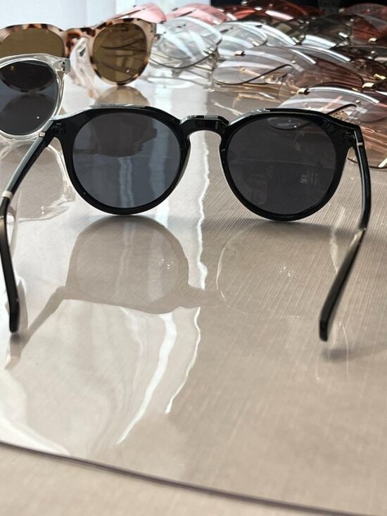 AIRE Nucleus Round Sunglasses Black Frame Smoke Lens Classic main image 8